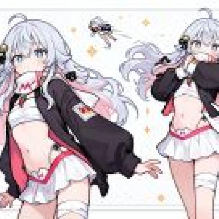 Kagura Nana vtuber，兩位身穿紅黑動漫風格服裝的女士。