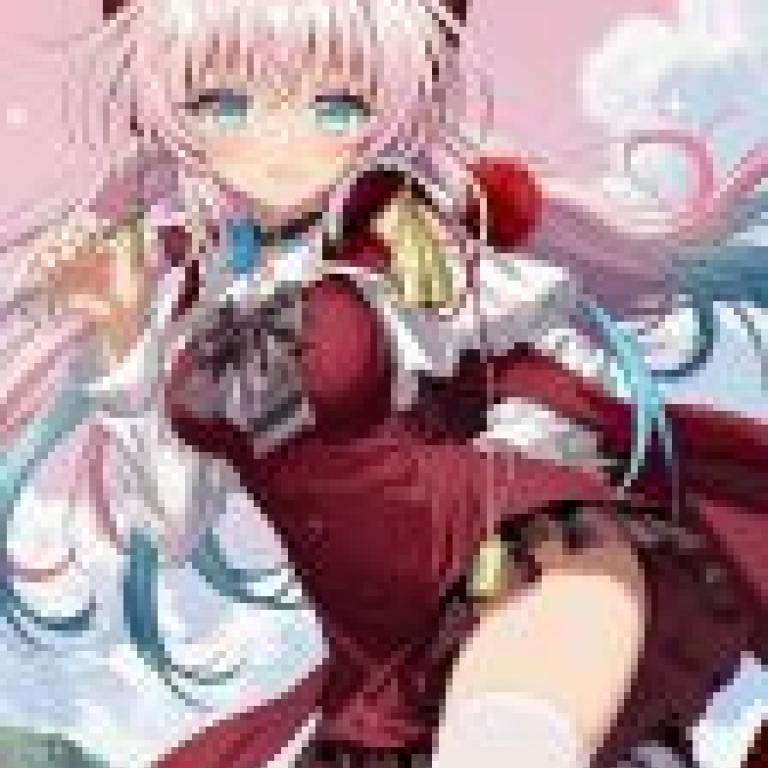 vitality，An anime character with white hair and blue eyes.