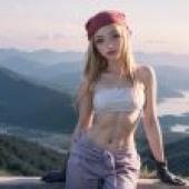 電腦桌布，溫莉·洛克貝爾 ，Winry Rockbell，鋼之鍊金術師，真人版，「山上風情」