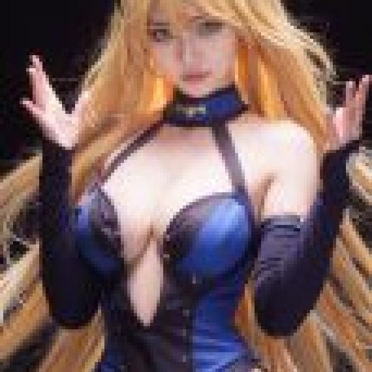 Elsha High school DxD，Anime character in blue dress.