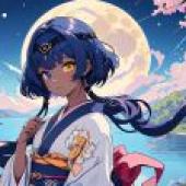 Computer wallpaper， Candace， Genshin， Genshin， animation， summer night lakeside animation