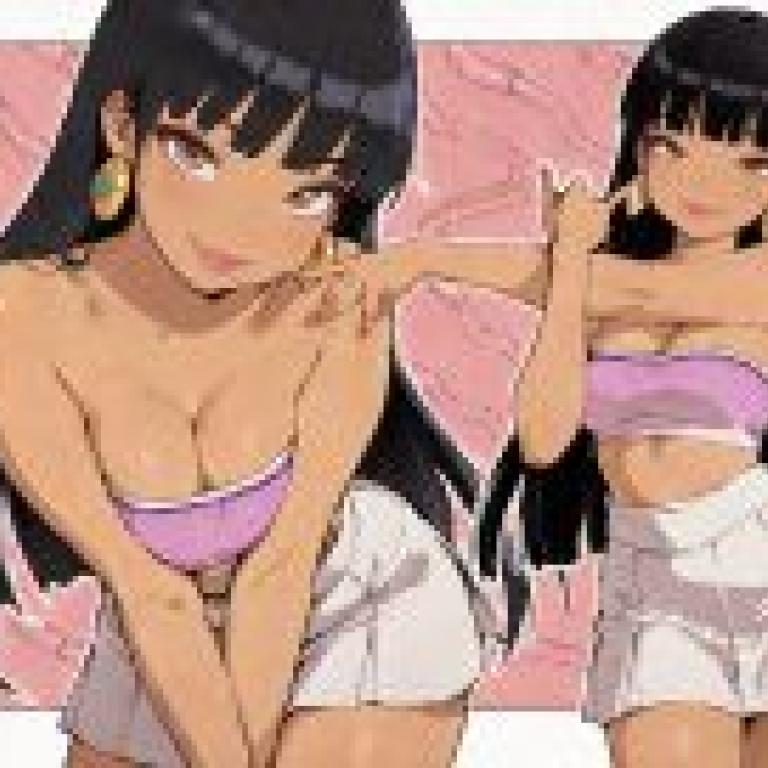 Chel The Road to El Dorado，紫色無肩帶上衣搭配白色裙子。