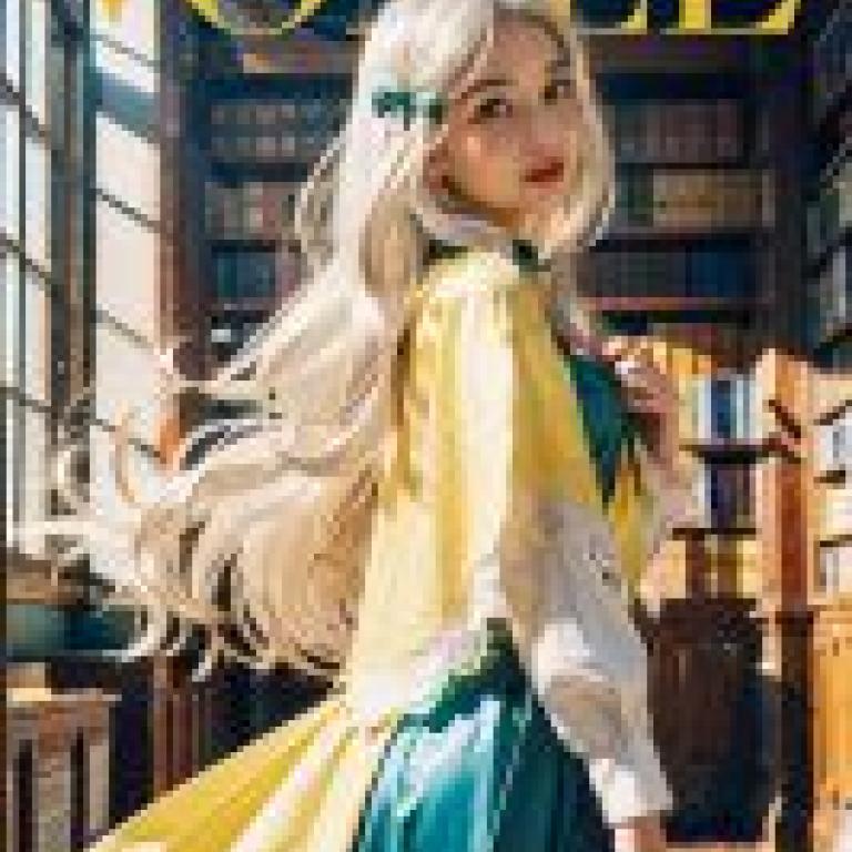 Mobile phone wallpaper， Sophia Ascart， realistic， cover style of the white-haired magician