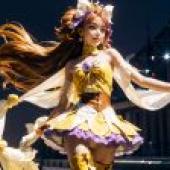 Computer tablecloth， live -action version， beautiful girl of light， Sichuan Qiluo， Cure Twinkle， Starry Sky Yats