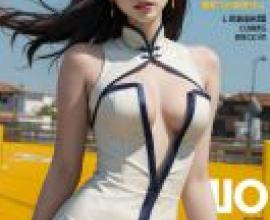 Luong，The King of Fighters，一位美麗的年輕模特兒登上了《Mook Meikyo》雜誌的封面。