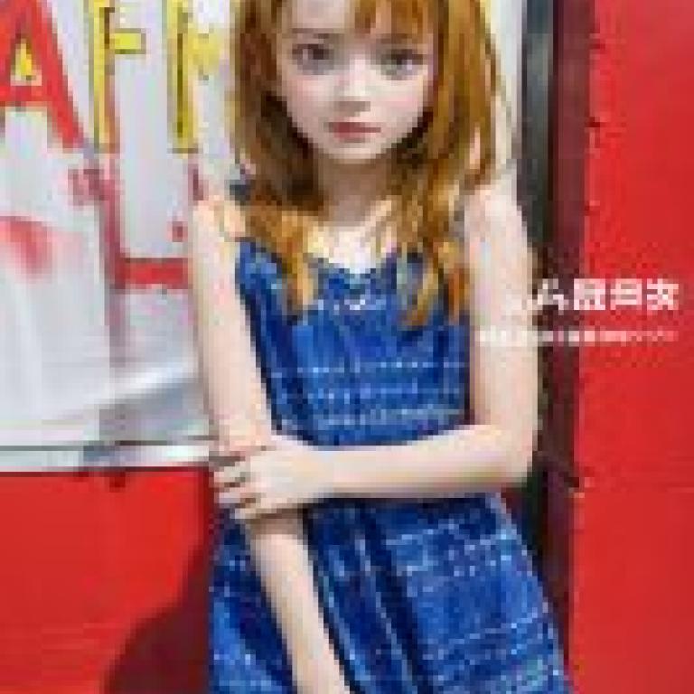 Mobile wallpaper， Sadie Elizabeth Sink， realistic， a girl standing in front of the Cinema sign.
