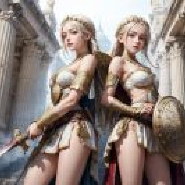 Ancient Roman Fantasy Free Tablecloths: Artgerm's hand， fantasy wind architecture， women's leisurely pillars， ancient Roman dream style.