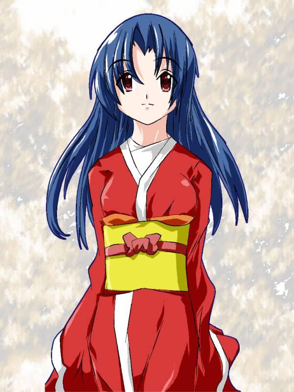 [小時候][塗鴉]紅色和服