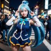 真人版，人氣動漫，水之女神阿克婭，為美好的世界獻上祝福，「藍夜街頭」