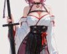 Battle Witch，A woman with a sword in one hand and a bow in the other.