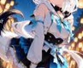 Magic Memories，A girl wearing a blue ribbon around her neck.