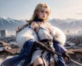 電腦桌布，真人版，Ludmilla， Winter Owner，勝利女神：妮姬，靈魂劍士