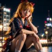 Live version， beautiful girl warrior， sailor Venus， Ai Nakiko， beautiful tablecloth， anime tablecloth， city contemporary person