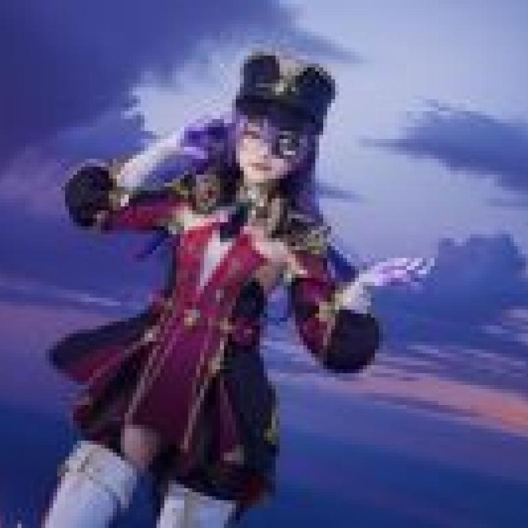 Chevreuse 3rdA girl in an anime outfit poses.