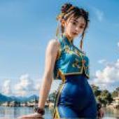 Computer wallpaper， live version， Chun-Li， Street Fighter， Gorgeous Chun-Li: Water Palace Style