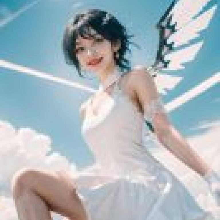 元慈，坐在窗台上的天使女孩。