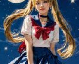 美少女戰士，這部動畫是卡通。