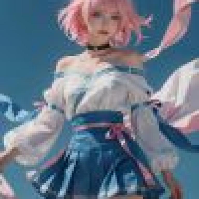 Honkai Impact Star Railway March，Pink haired girl with choker necklace.