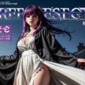 Computer wallpaper， Fern Fern， Fern， Buried Fulian， realistic， mysterious purple-haired girl